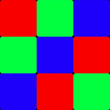 Artwork thumbnail, Colorful RGB Pattern optical illusion by CCC2021