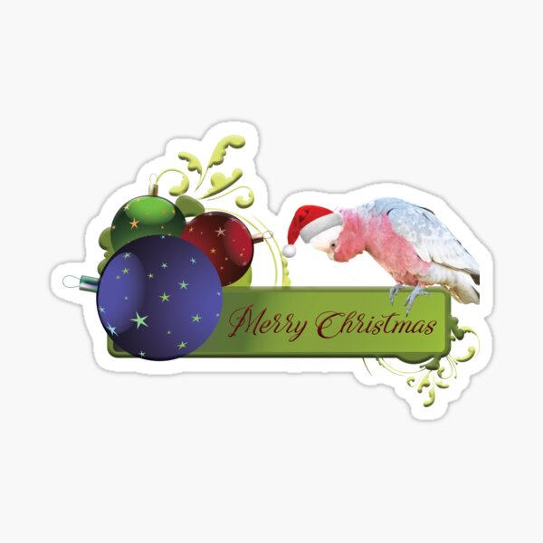 Aperçu de l'œuvre Joyeux Noël de la part de Charlie le Galah créée et vendue par DeborahMcGrath.