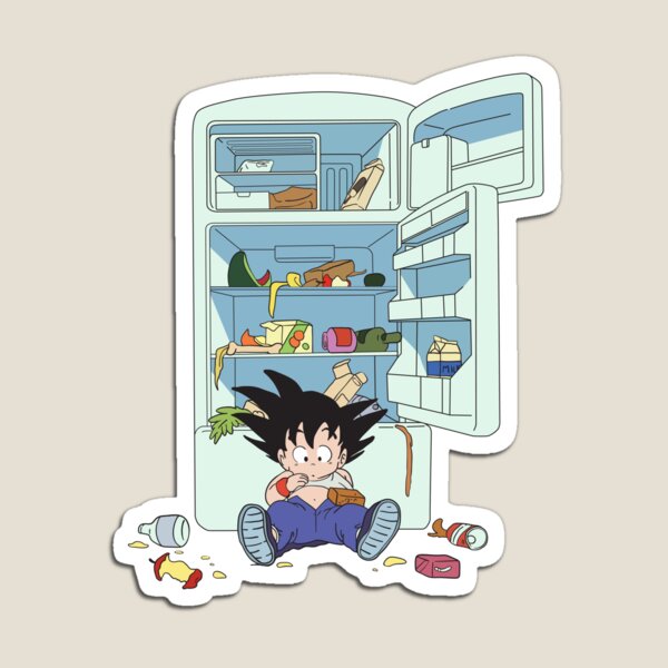 Goku attaque le frigo - Dragon Ball Magnet