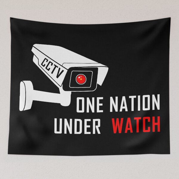 Item preview, One Nation Under Watch, Surveillance, CCTV designed and sold by ArtOfRebellion.