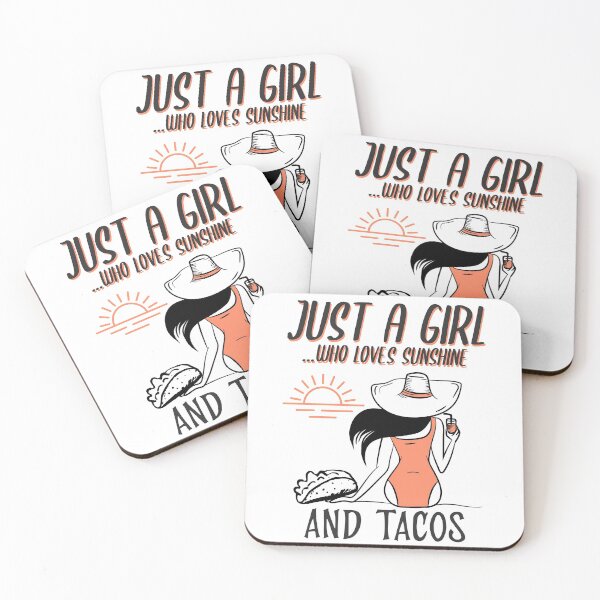 Item preview, Just A Girl Who Loves Sunshine And Tacos designed and sold by Studioapartment.