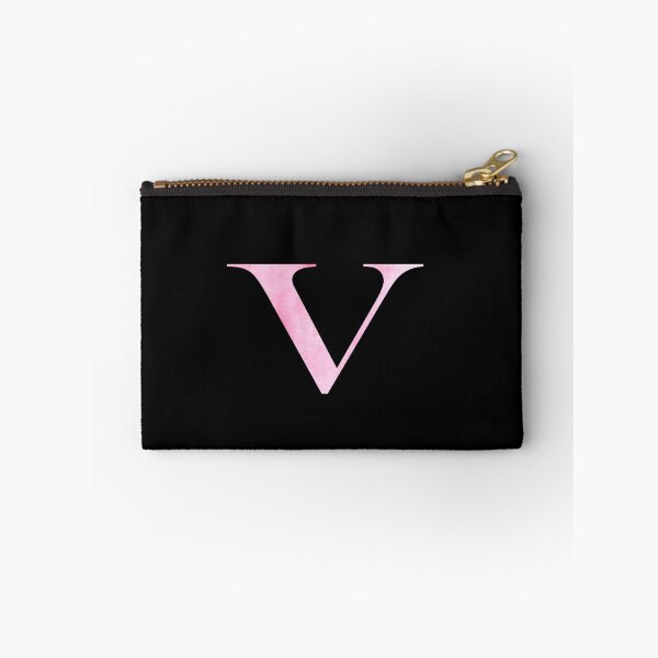 Artikelvorschau, Aquarell Monogramm rosa Buchstabe V entworfen und verkauft von NECHSTORE.