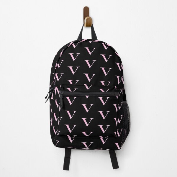 Item preview, Watercolor Monogram Pink Letter V designed and sold by NECHSTORE.