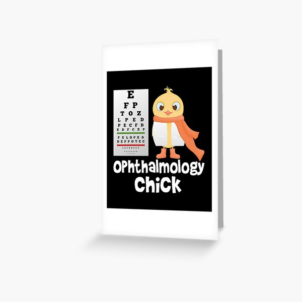 Vista previa del artículo con la obra «Oftalmología Pollito, oftalmólogo oculista, oftalmólogo, profesión, prueba de agudeza visual», diseñado y vendido por Merchking1.