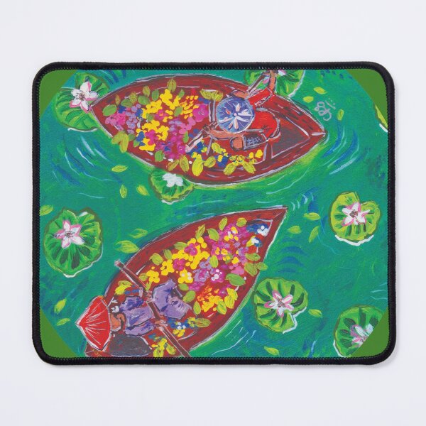 Item preview, Floating Flower market in a Lotus Pond -Thailand designed and sold by CrackPotByCPS.