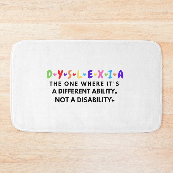 Item preview, DYSLEXIA THE ONE WHERE IT'S A DIFFERENT ABILITY NOT A DISABILITY, World dyslexia awareness day designed and sold by Sasikharn.