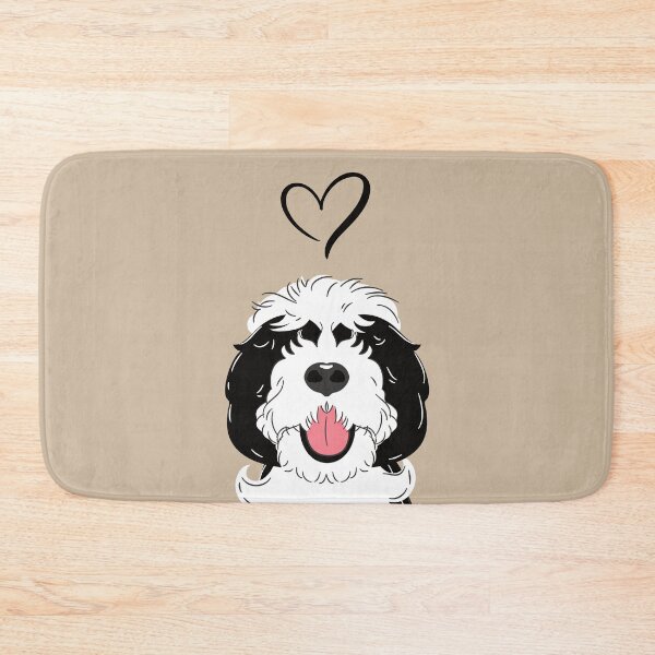 Item preview, LOVE Black and White Sheepadoodle 1 designed and sold by Lulupainting.