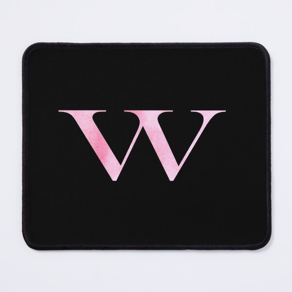 Item preview, Watercolor Monogram Pink Letter W designed and sold by NECHSTORE.
