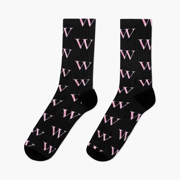 Item preview, Watercolor Monogram Pink Letter W designed and sold by NECHSTORE.