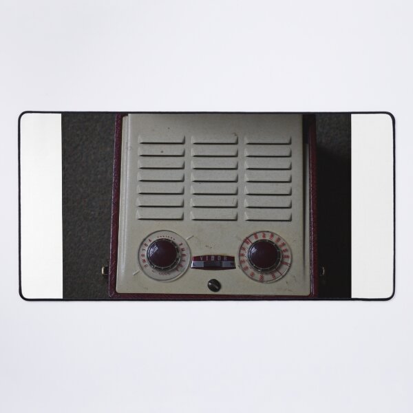 Vintage Vidor portable radio Desk Mat