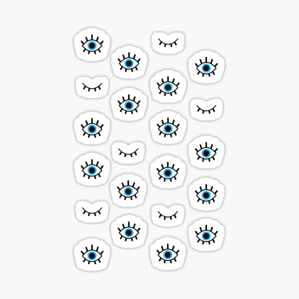 Eyes Closed Stickers Redbubble