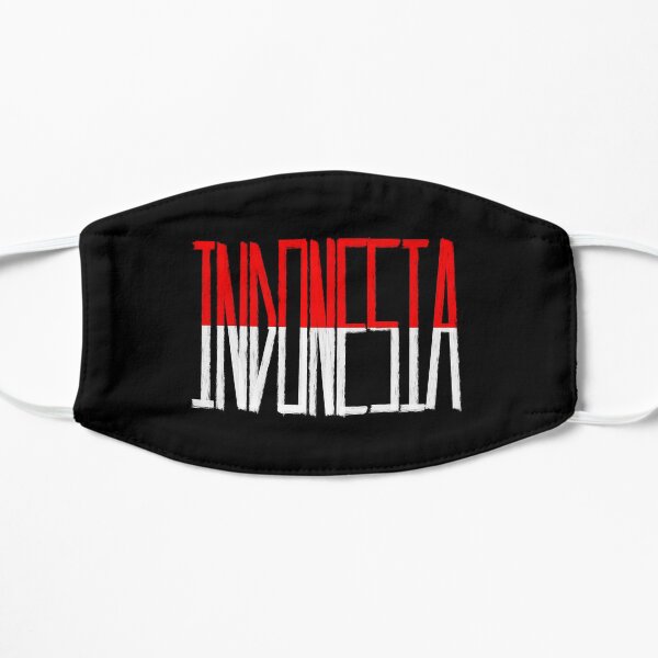 Mi camiseta con la bandera de Indonesia, bandera de Indonesia, camiseta, República de Indonesia Mascarilla plana