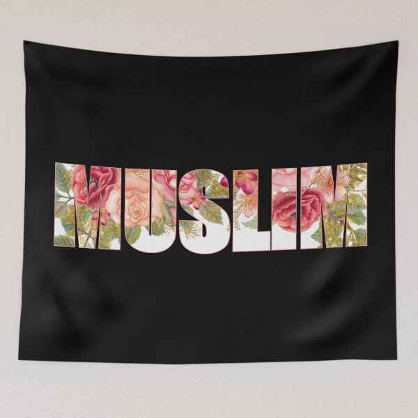 Item preview, Muslim floral - green, pink and white designed and sold by hasbeenz.