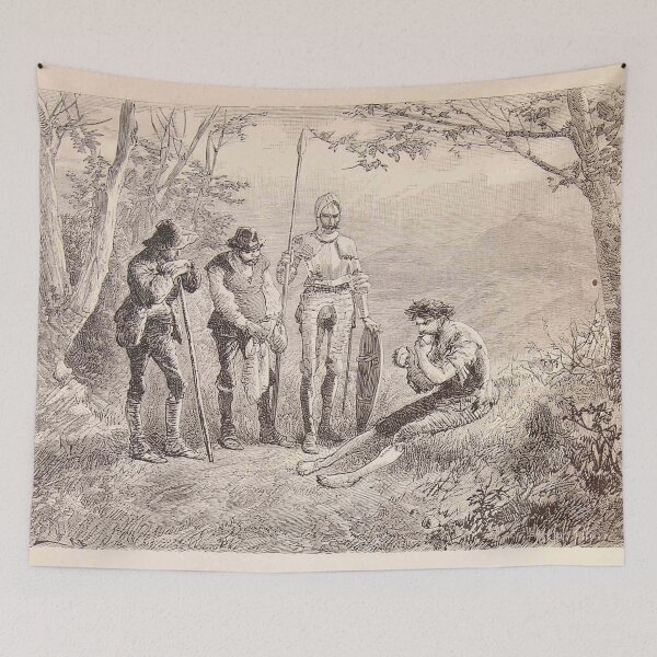 Item preview, Don Quixote vintage illustration designed and sold by Vintage Designs +.