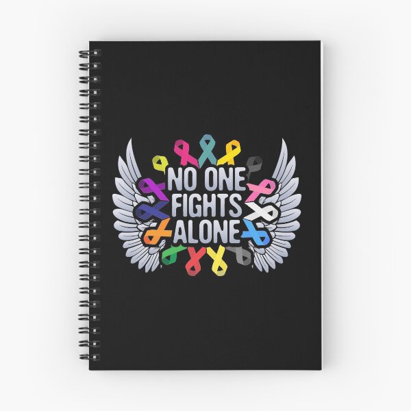 Item preview, Multi Color Ribbon Cancer Awareness, No One Fights Alone, Fighting Survivor designed and sold by Merchking1.