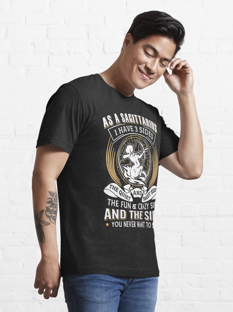 Alternate view of As A Sagittarius I Have 3 Sides Essential T-Shirt