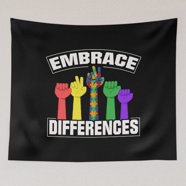 Item preview, Embrace Differences Proud and Support Autism Awareness Inspirational Child Advocates designed and sold by Merchking1.