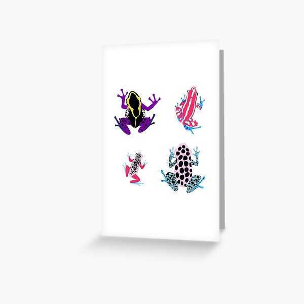 Frogs - transgender and non binary colours Greeting Card