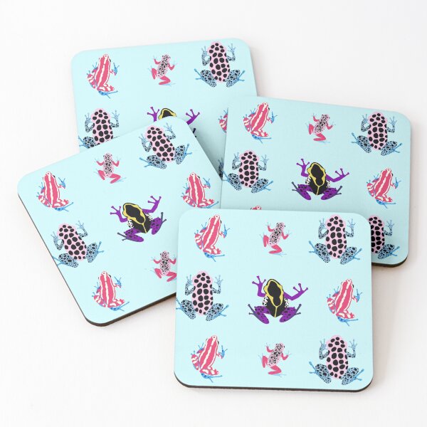 Frogs - transgender and non binary colours Coasters (Set of 4)