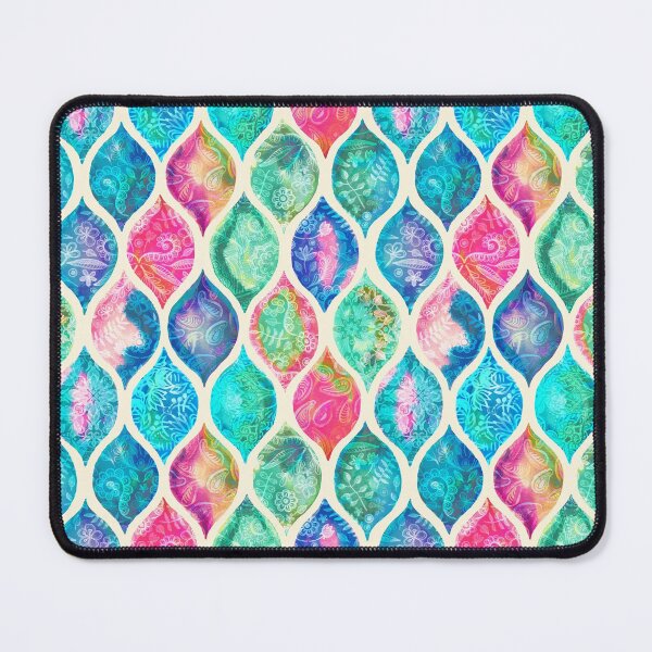 Item preview, Watercolor Ogee Patchwork Pattern designed and sold by micklyn.