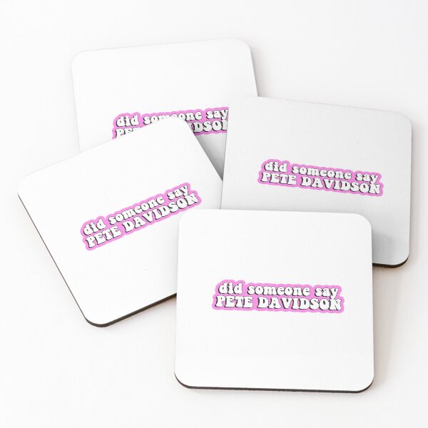 Item preview, Pete Davidson Pink Sticker - Cute Funny Merch Poster Apparel Shirt Fan Movie Tattoos Girlfriend Instagram Blonde SNL Standup Roast T-Shirt mask phone case Birthday Christmas 2021 Love Happy Smile  designed and sold by qualityprinting.