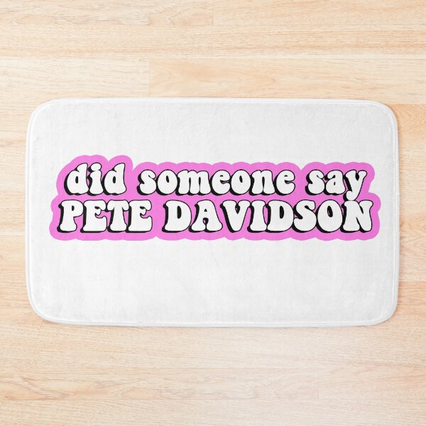 Item preview, Pete Davidson Pink Sticker - Cute Funny Merch Poster Apparel Shirt Fan Movie Tattoos Girlfriend Instagram Blonde SNL Standup Roast T-Shirt mask phone case Birthday Christmas 2021 Love Happy Smile  designed and sold by qualityprinting.