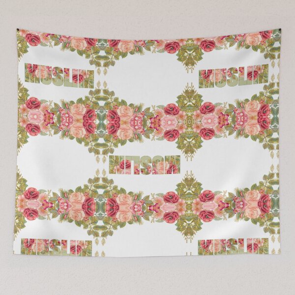 Item preview, Muslim floral - green, pink and peach designed and sold by hasbeenz.