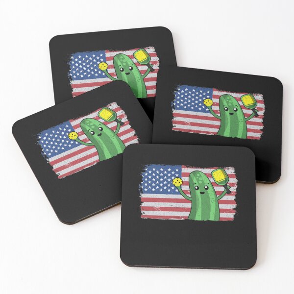 Item preview, Pickleball US American Flag Pickle Paddle Funny Pickleball designed and sold by Stronzi.