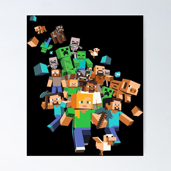 Trends International Minecraft Earth - Key Art Framed Wall Poster