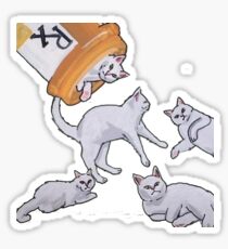 Addicted to Cats Sticker