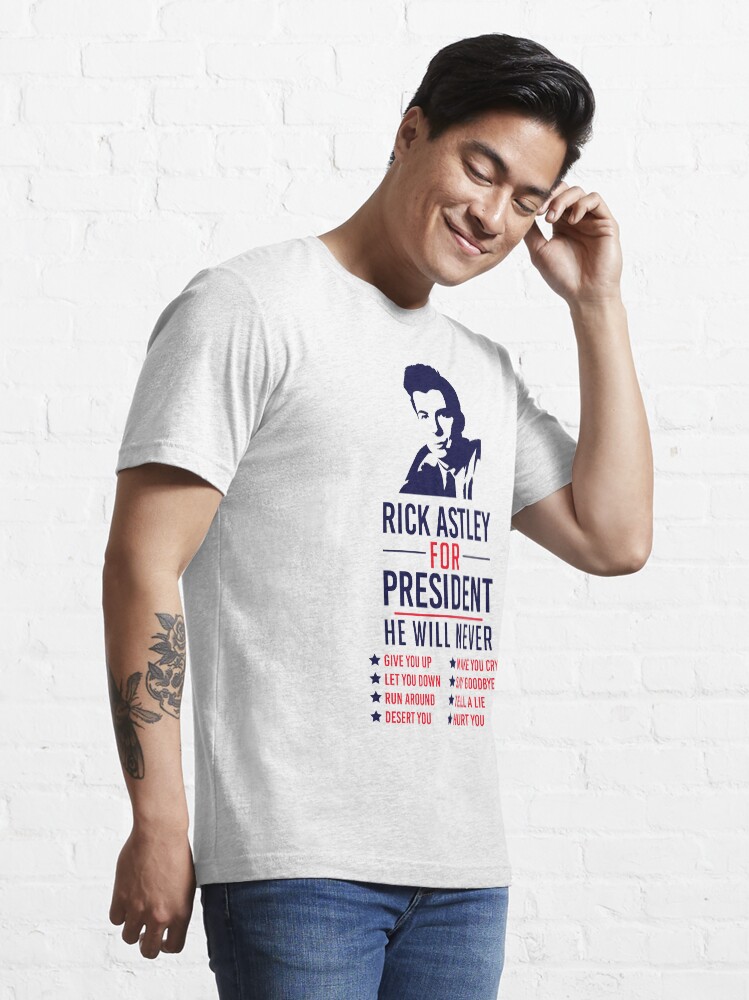 Alternate view of Rick Astley For President Essential T-Shirt