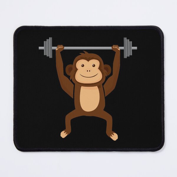 Item preview, Weightlifting Body Builder Fitness Monkey, Gym Enthusiast, Funny Workout Monkey Bar  designed and sold by Merchking1.