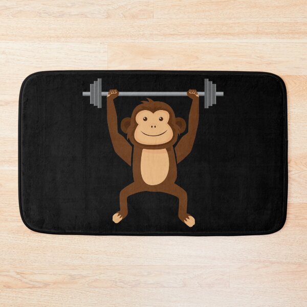 Item preview, Weightlifting Body Builder Fitness Monkey, Gym Enthusiast, Funny Workout Monkey Bar designed and sold by Merchking1.