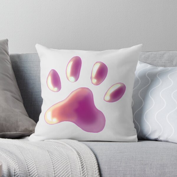 Sunset Paws Throw Pillow