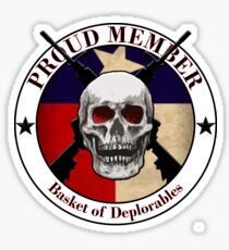 Proud Member Basket of Deplorables- Texas Sticker