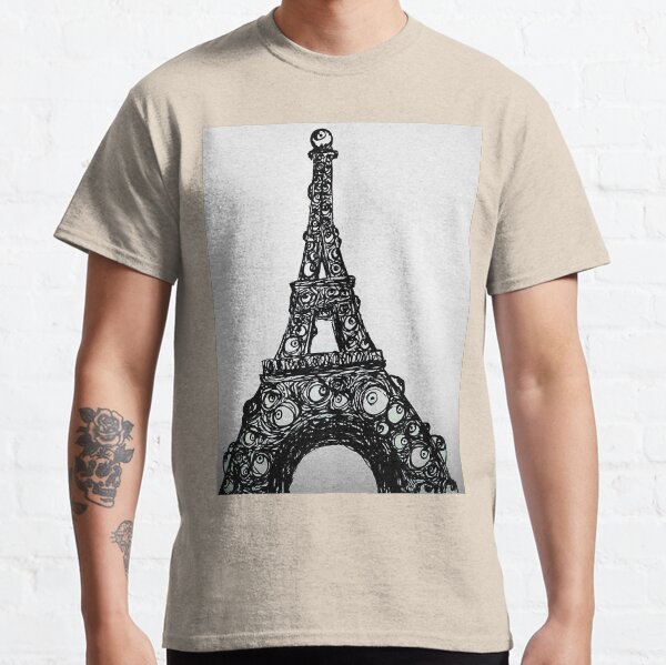 Eyeful Tower Black and White Classic T-Shirt