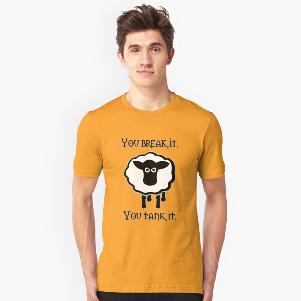 You Tank It - sheep (clean) Slim Fit T-Shirt