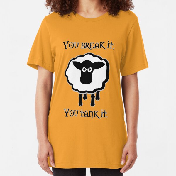You Tank It - sheep (clean) Slim Fit T-Shirt