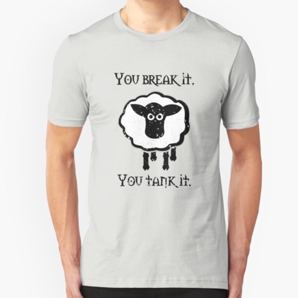 You Tank It - sheep (distressed) Slim Fit T-Shirt