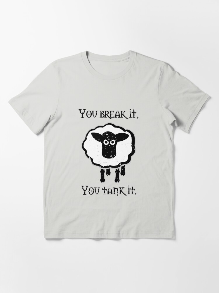 Alternate view of You Tank It - sheep (distressed) Essential T-Shirt