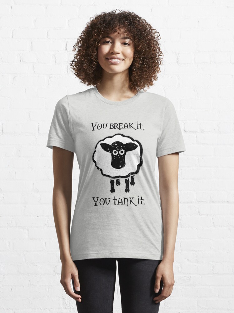 Alternate view of You Tank It - sheep (distressed) Essential T-Shirt