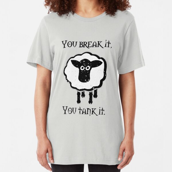 You Tank It - sheep (distressed) Slim Fit T-Shirt