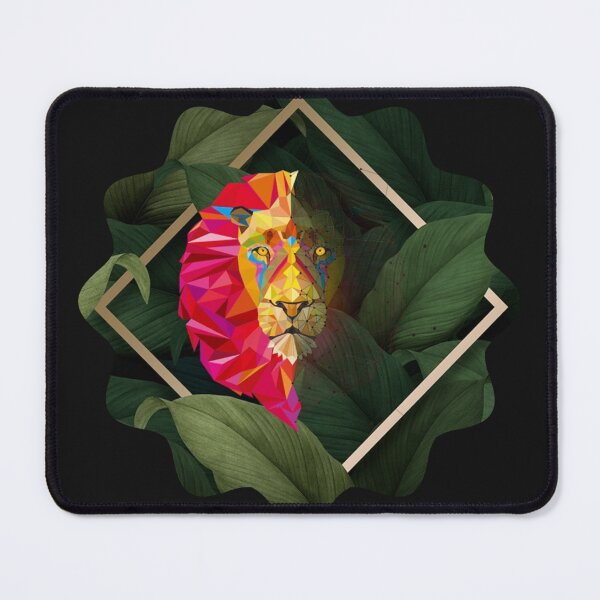 Item preview, Jungle multicoloured art lion designed and sold by SKMAXX.