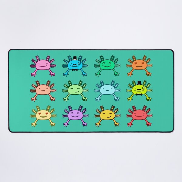 Vista previa del artículo con la obra «Colección Merry axolotl», diseñado y vendido por Sanguinik.
