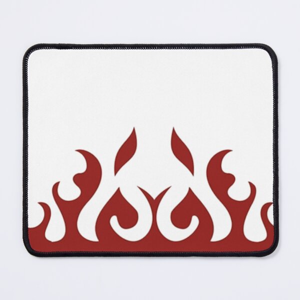 Yondaime Hokage Fire Pattern - Abstract Japanese Pattern Style Mouse Pad