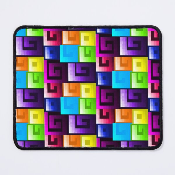 Item preview, Rainbow Swirly Pixel Pattern designed and sold by rin3d .