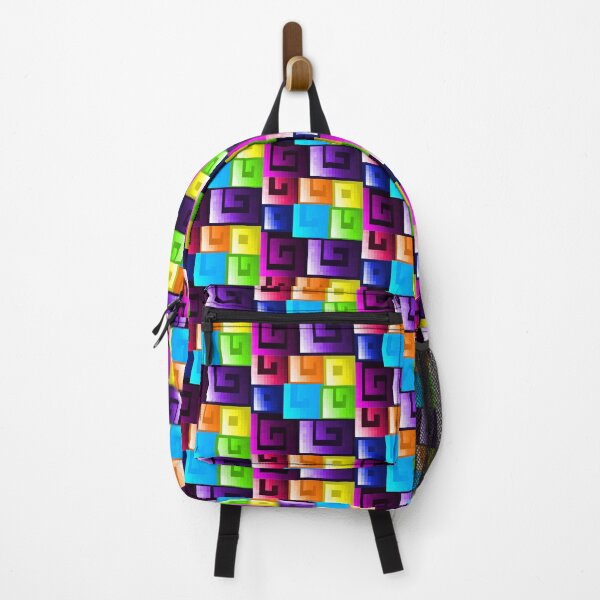 Item preview, Rainbow Swirly Pixel Pattern designed and sold by rin3d .