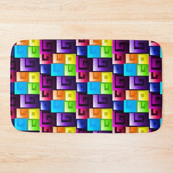 Item preview, Rainbow Swirly Pixel Pattern designed and sold by rin3d .