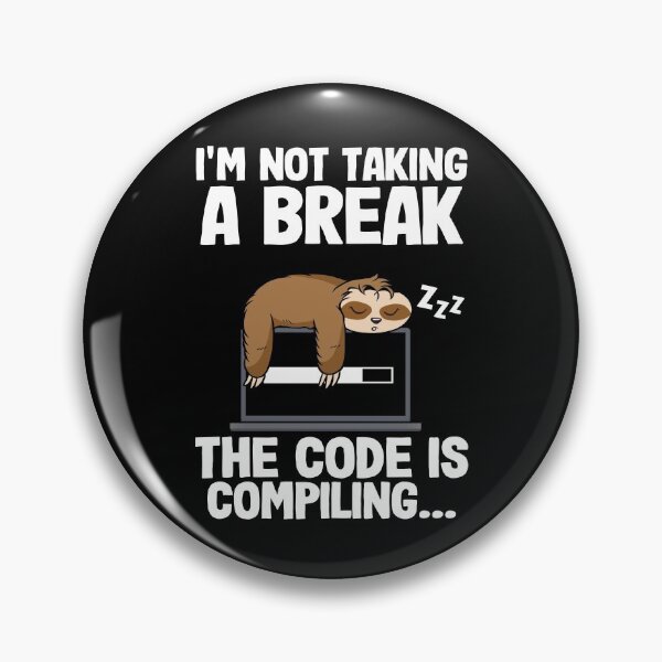 Item preview, The Code Is Compiling Funny Sloth Programming Nerd designed and sold by Stronzi.