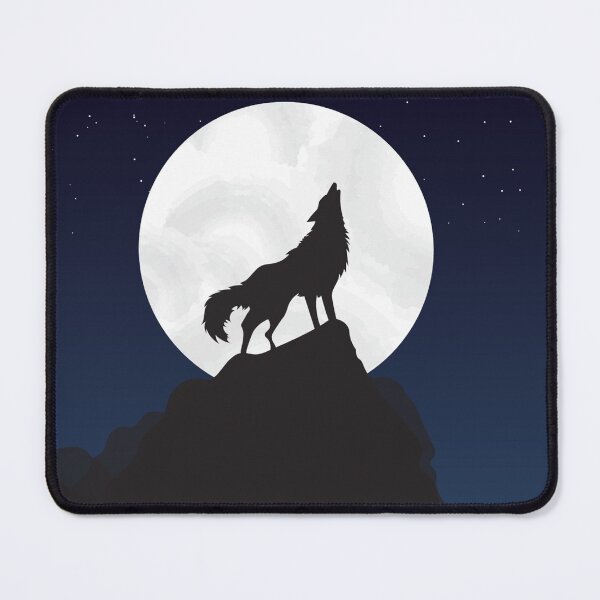 Item preview, wolf and moon designed and sold by KekoStore.